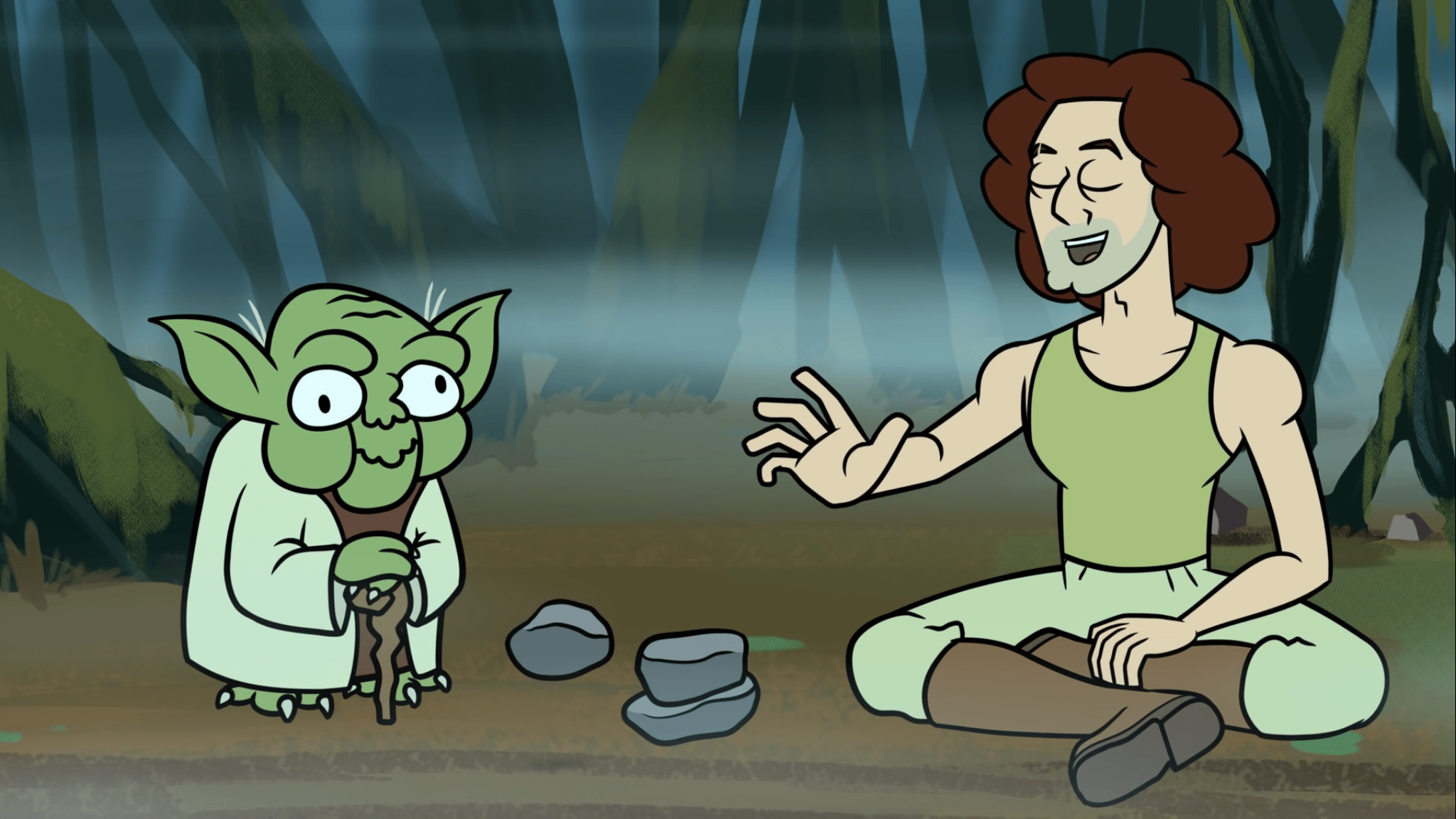 2048x1152 Yoda Jokes Animated