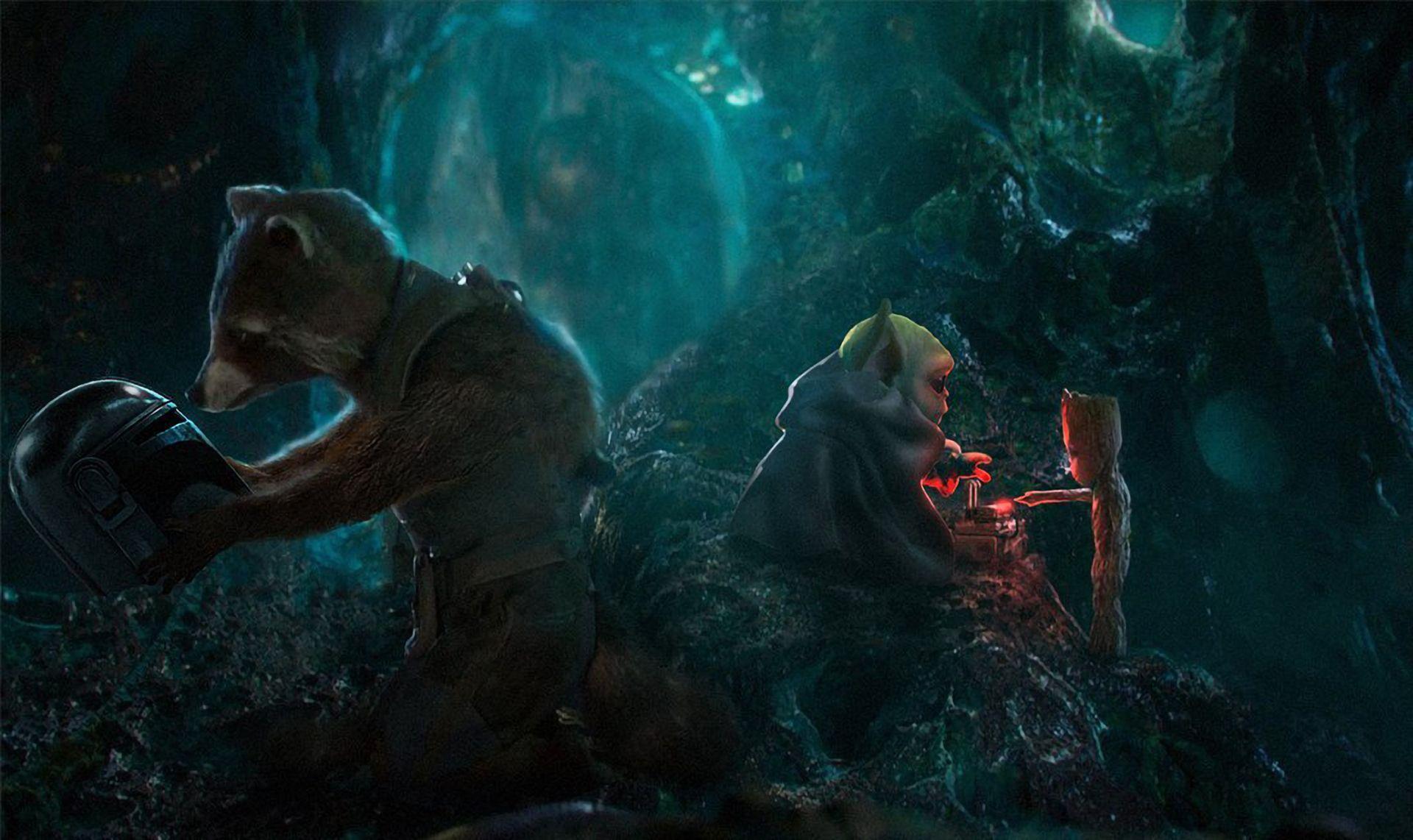1920x1142 Baby Yoda and Baby Groot Art Wallpaper, HD Artist 4K