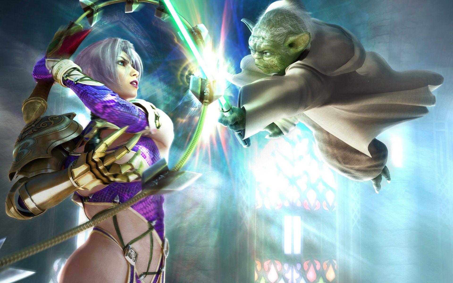 1920x1200 fantasy art yoda wallpaper and background. Fantasy