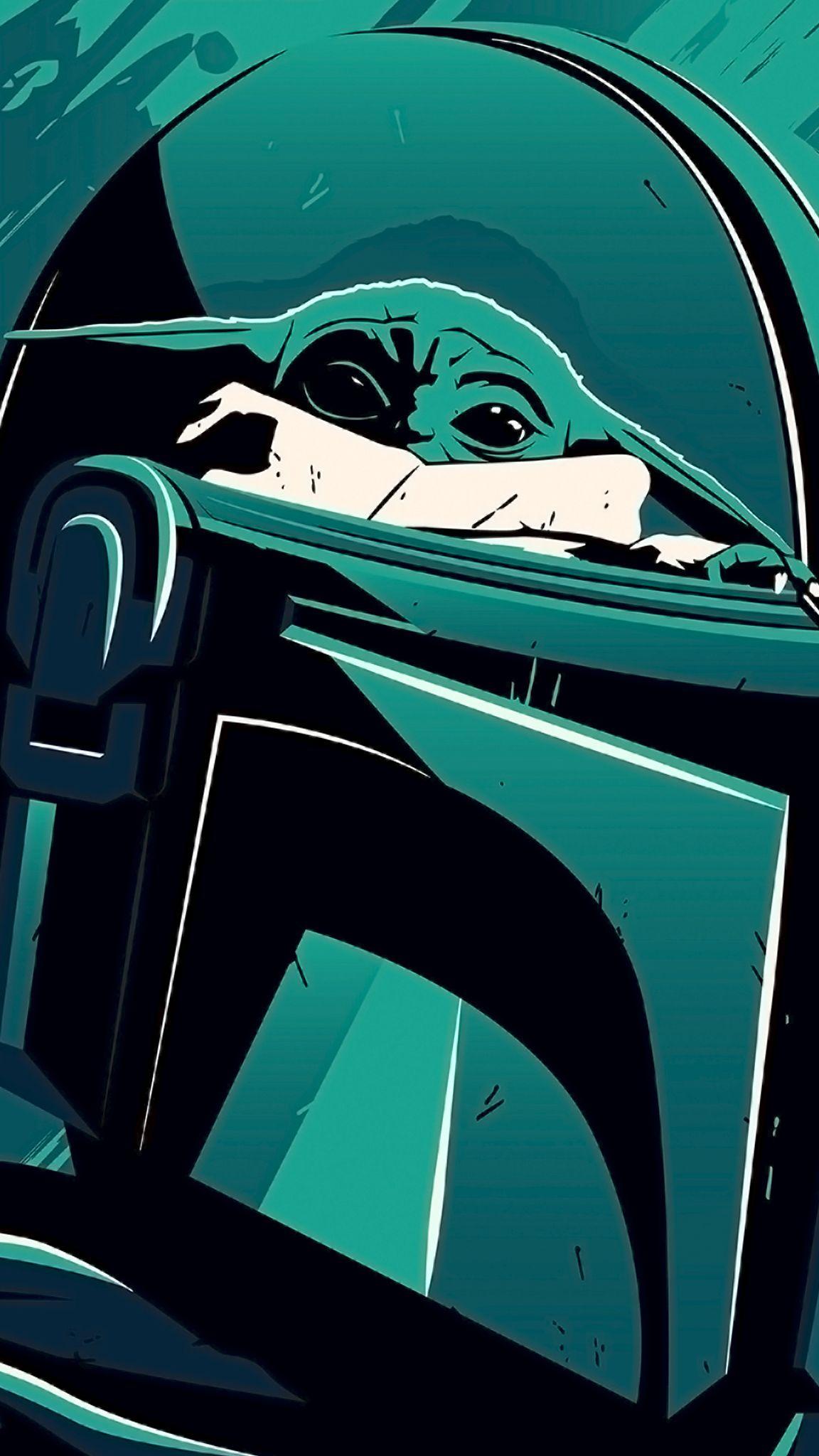 1152x2048 The child Baby Yoda phone wallpaper collection