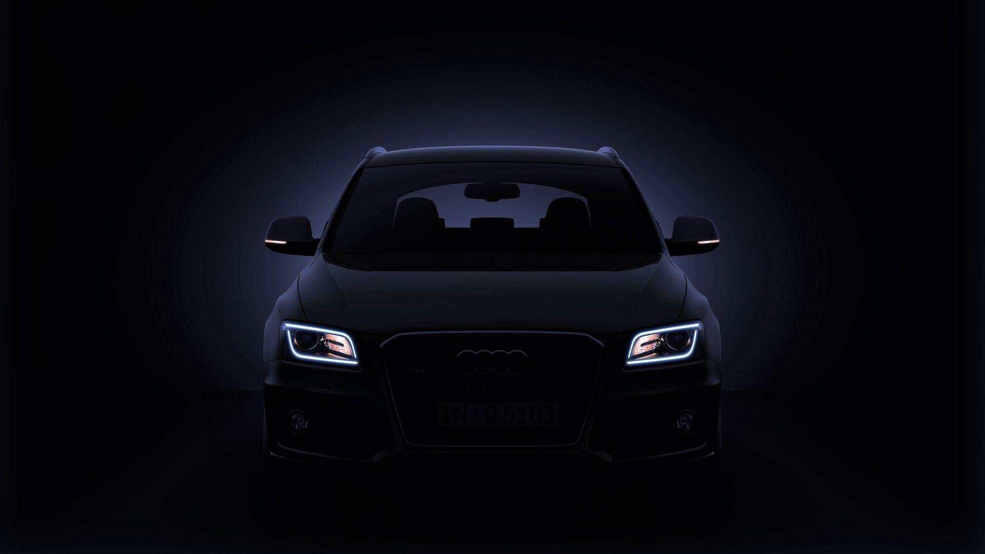 1920x1080 Audi Q5 Black Front View Wallpaper
