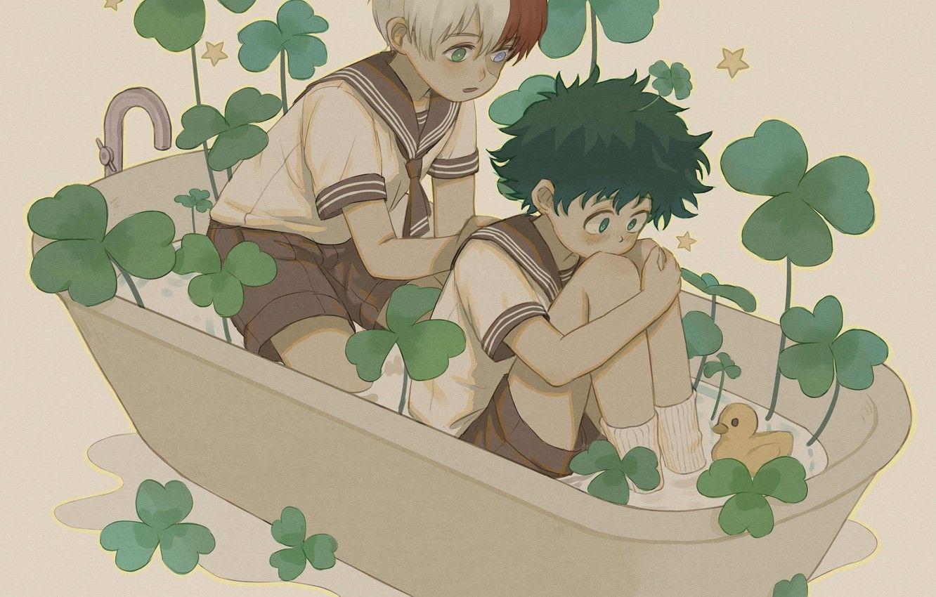 1332x850 Wallpaper Boku no Hero Academy, Todoroki Shouto, Izuku