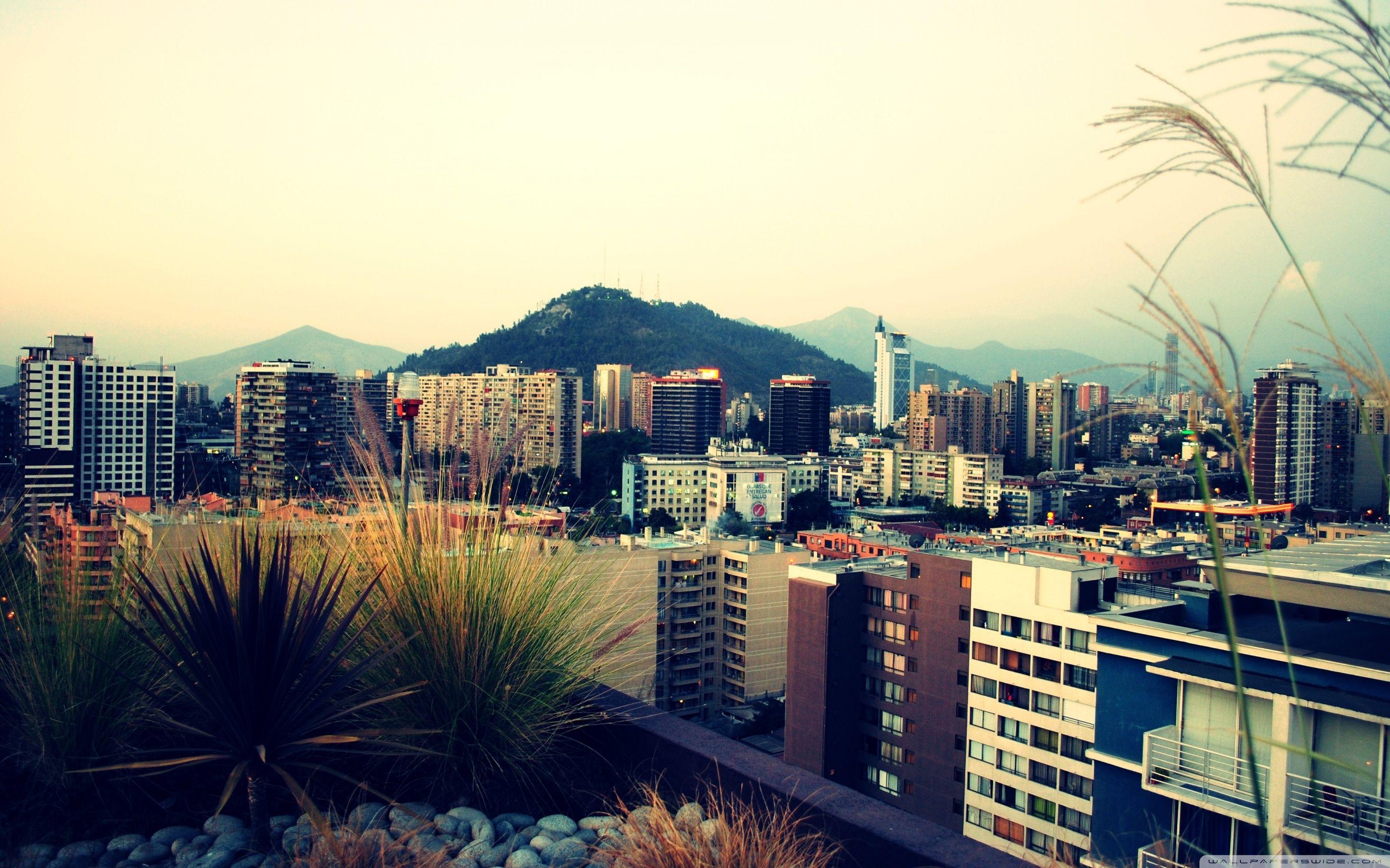 2880x1800 Santiago Centro Atardecer Ultra HD Desktop Background