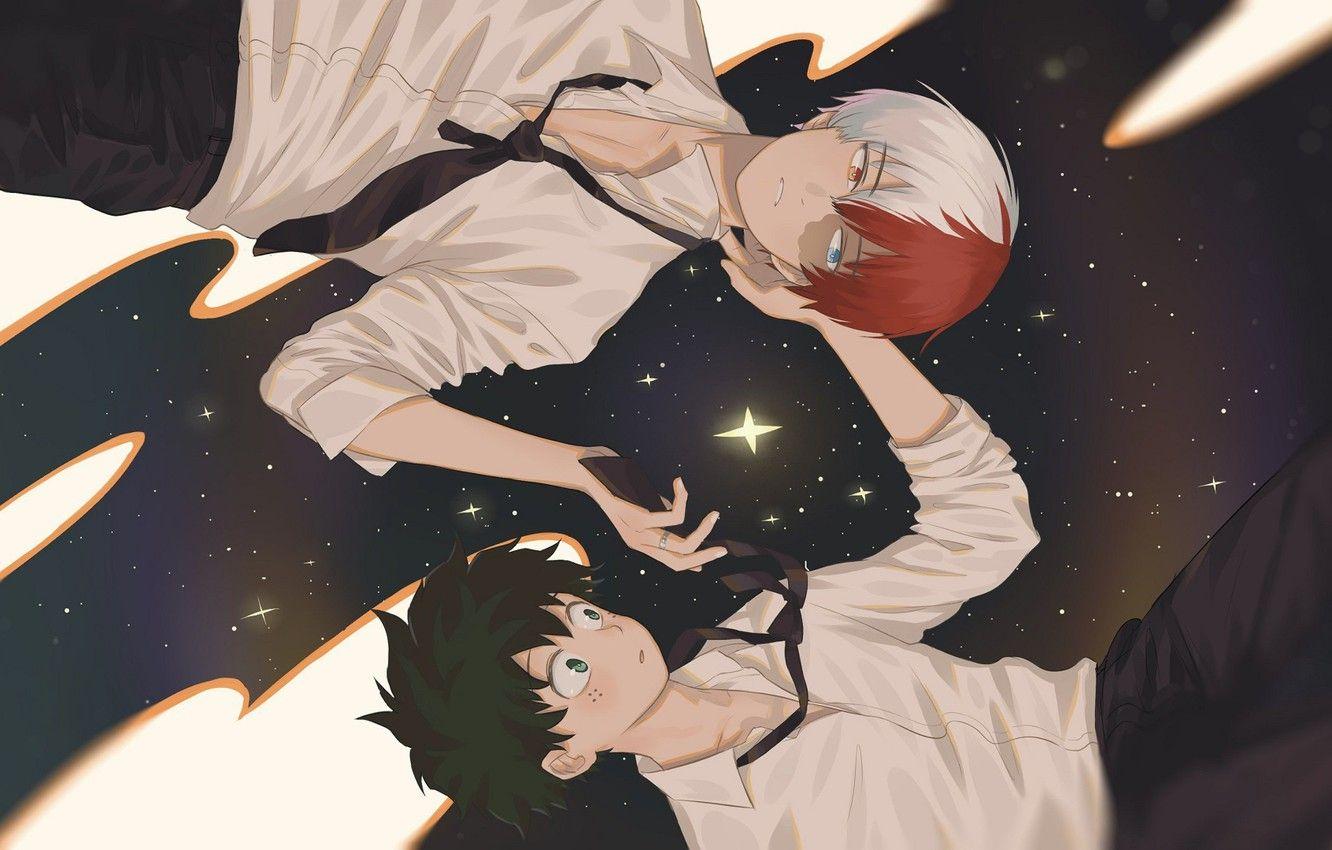 1332x850 Wallpaper Boku no Hero Academy, Todoroki Shouto, Izuku