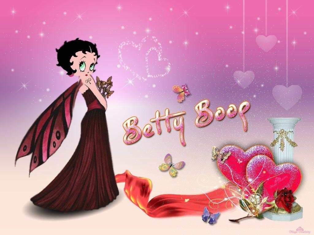 1024x768 Betty Boop Hình nền Giáng sinh.  hình nền