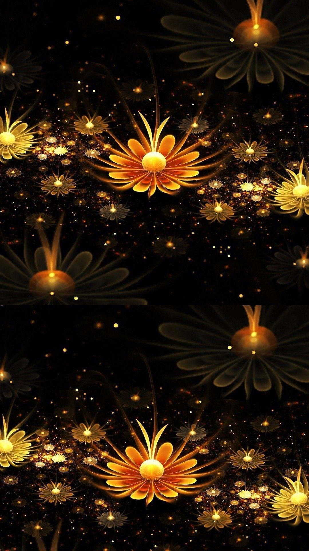 Gold Flower Wallpapers - Top Free Gold Flower Backgrounds - WallpaperAccess