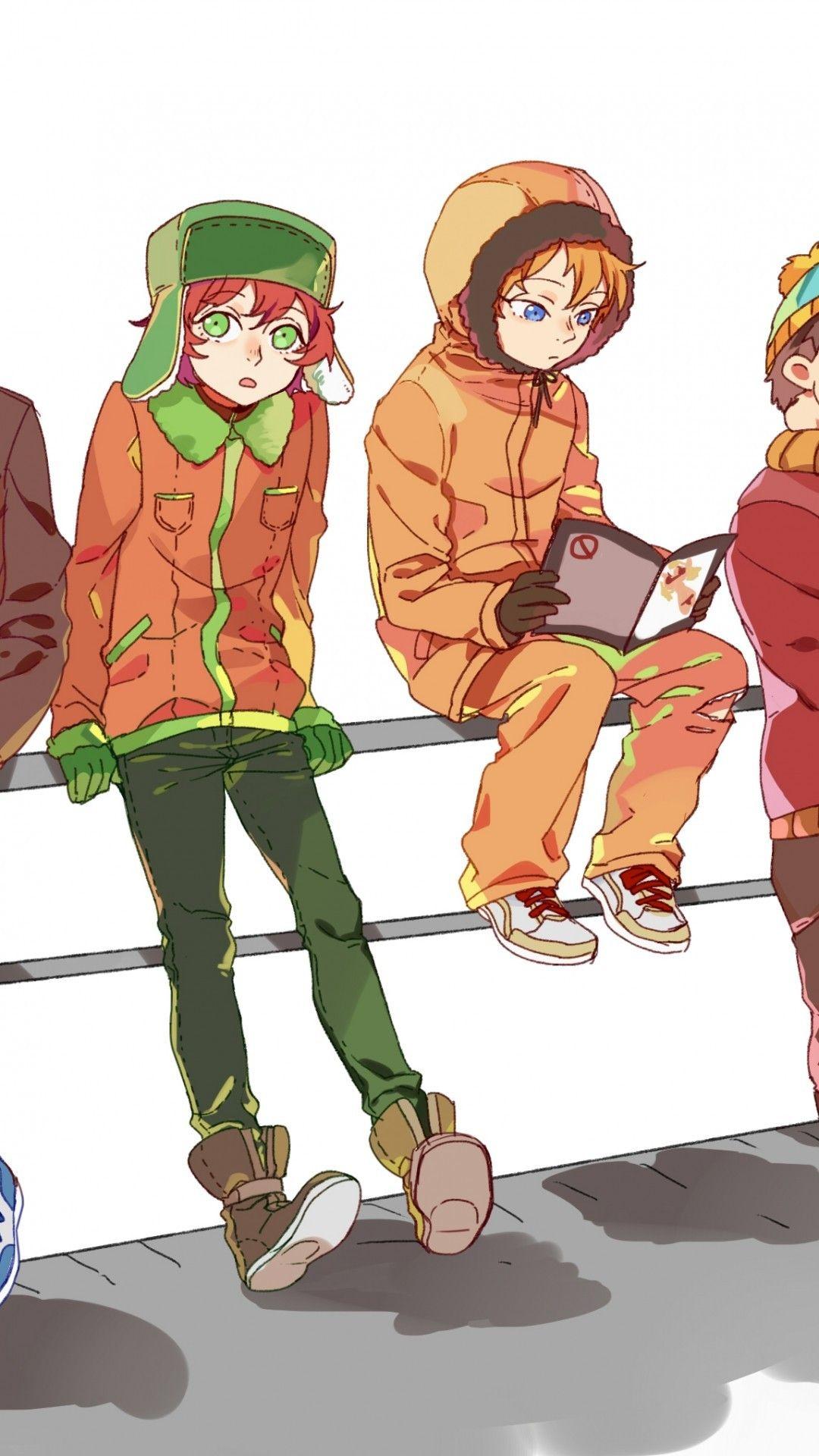 1080x1920 Download 1080x1920 South Park, Anime Style Wallpaper