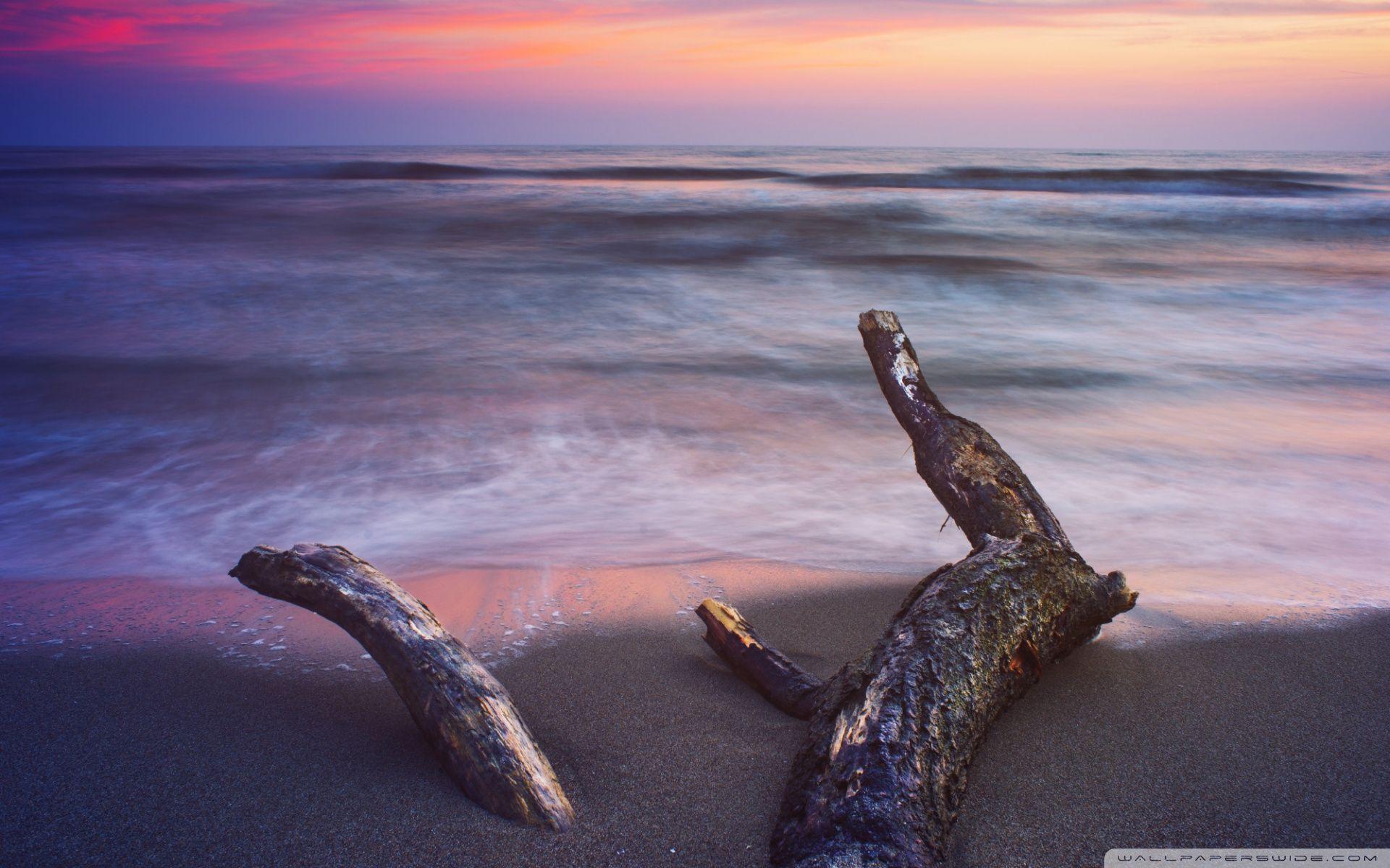 1920x1200 Empty Beach, Long Exposure Ultra HD Desktop Background