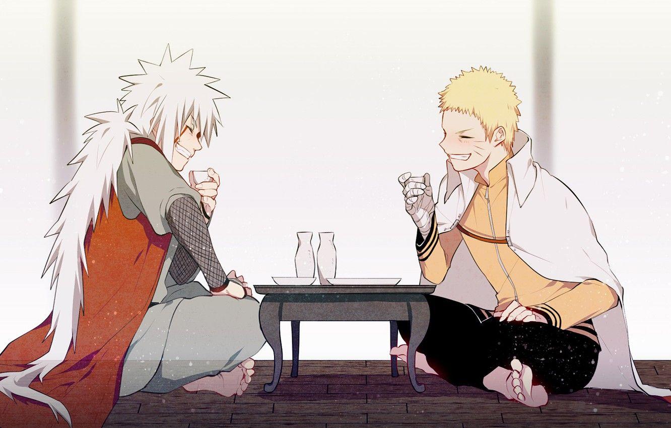 1332x850 Wallpaper anime, art, guy, Naruto, Naruto, Naruto Uzumaki, Jiraiya