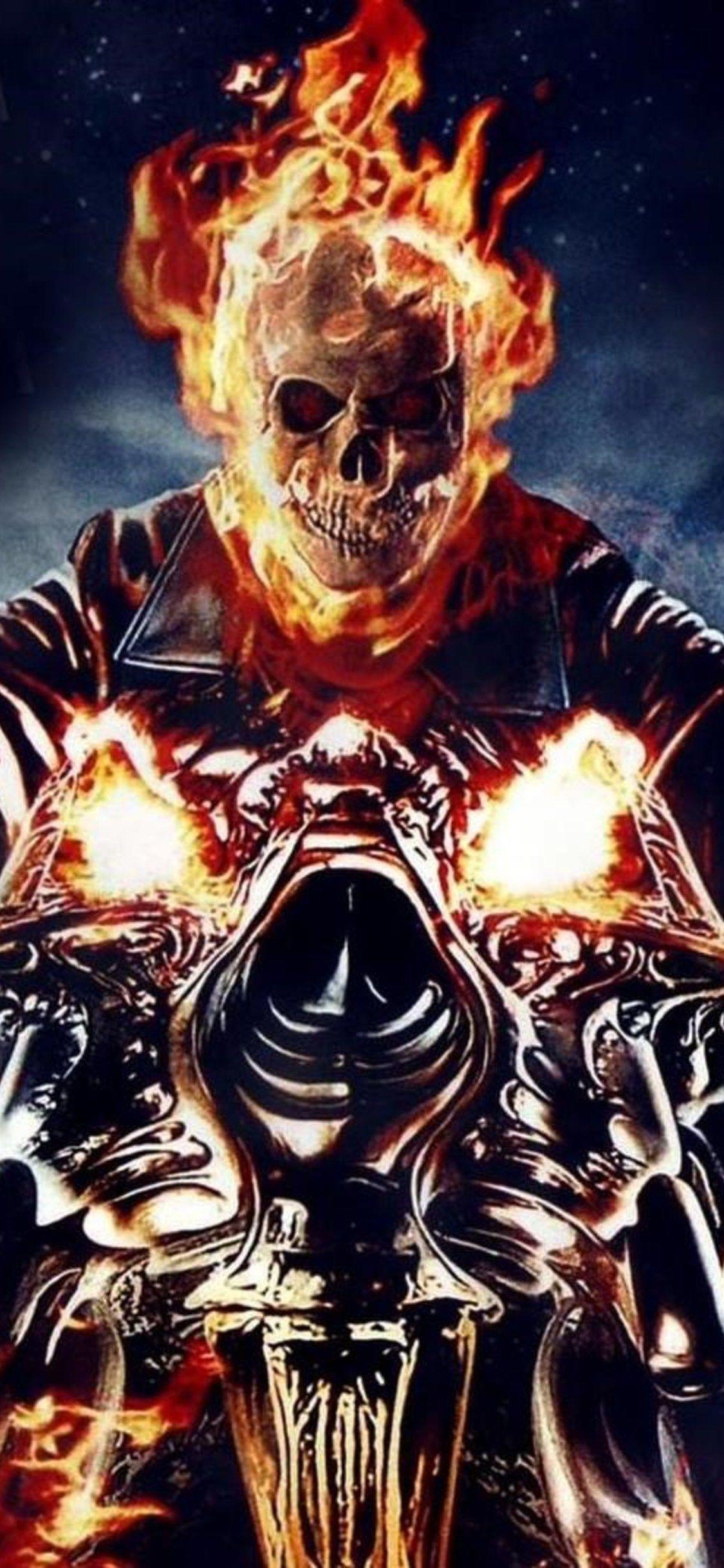 Download Feel the blazing power of Ghost Rider in this intense picture   Wallpaperscom