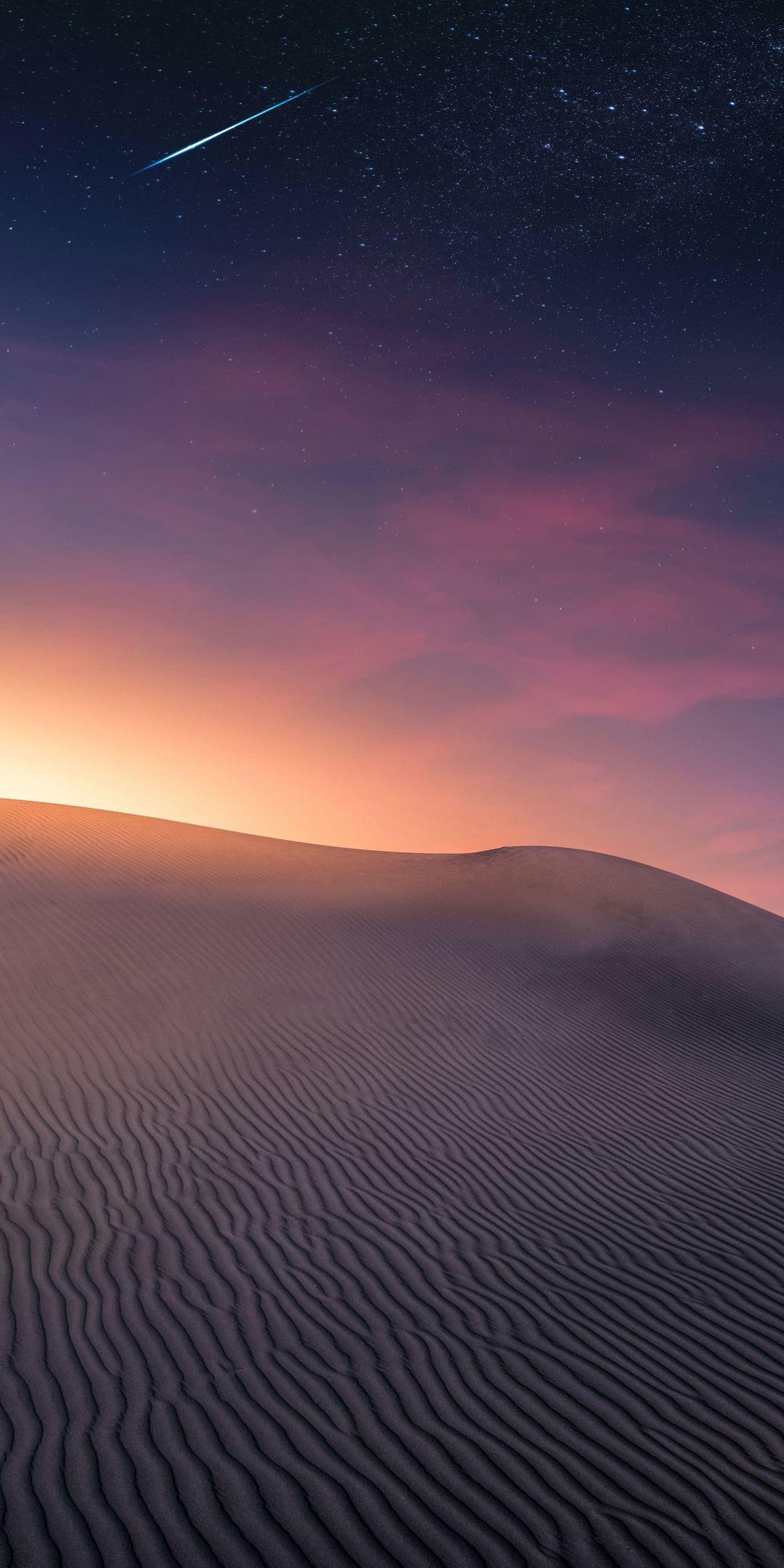 1080x2160 Night, desert, sky, starry sky, 1080x2160 wallpaper. iPhone