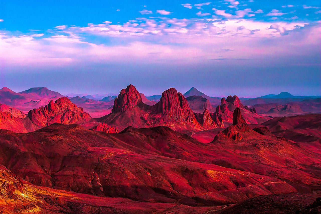 1280x853 Free download Wallpaper Africa Sahara Algeria Crag Nature
