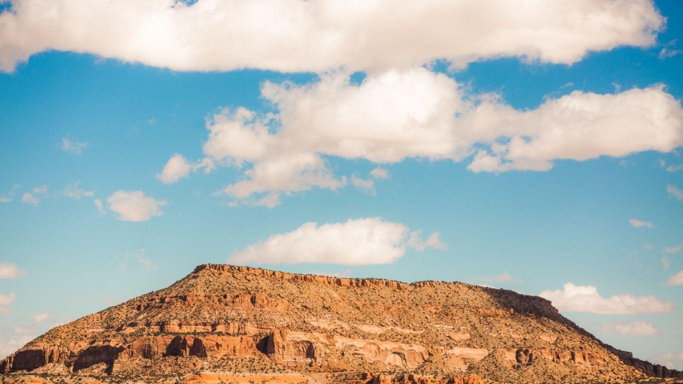 1366x768 new mexico, desert, sky 1366x768 Resolution