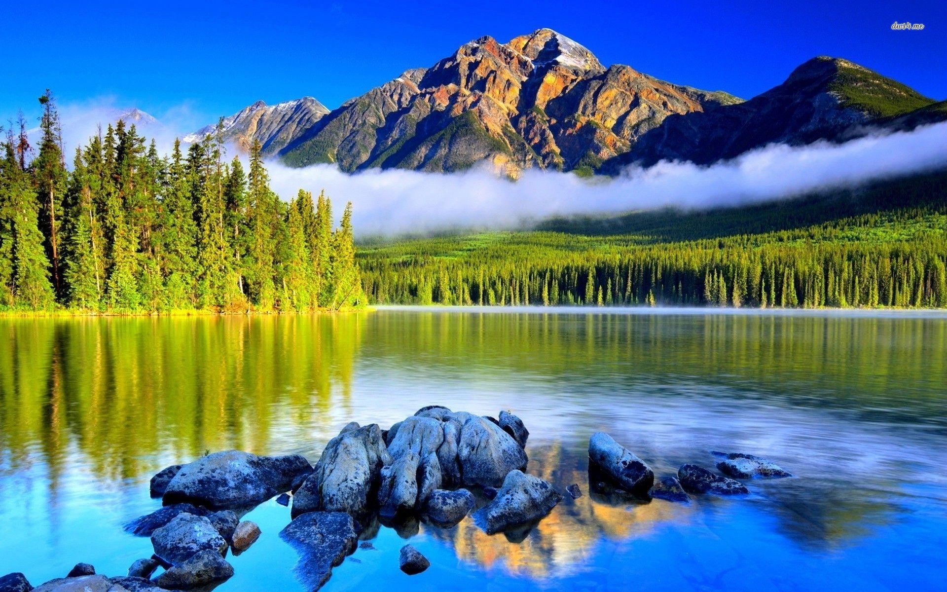 Mountain Lake Landscape Wallpapers - Top Free Mountain Lake Landscape ...