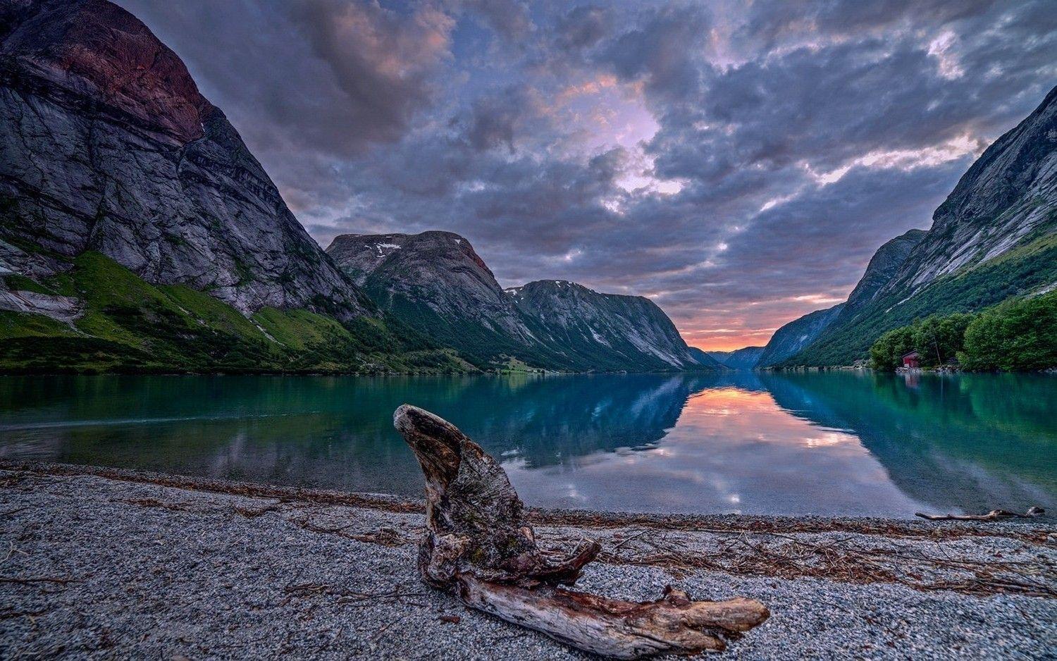 1500x938 nature, Landscape, Summer, Lake, Night, Beach, Mountain