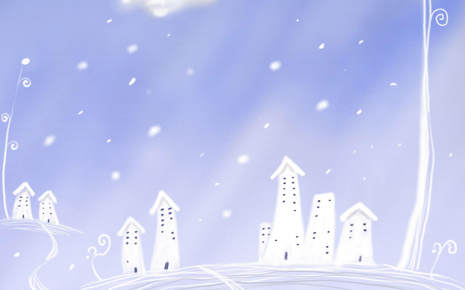 1920x1200 Winter Art Wallpaper, Blue Background Winter Art Wallpaper