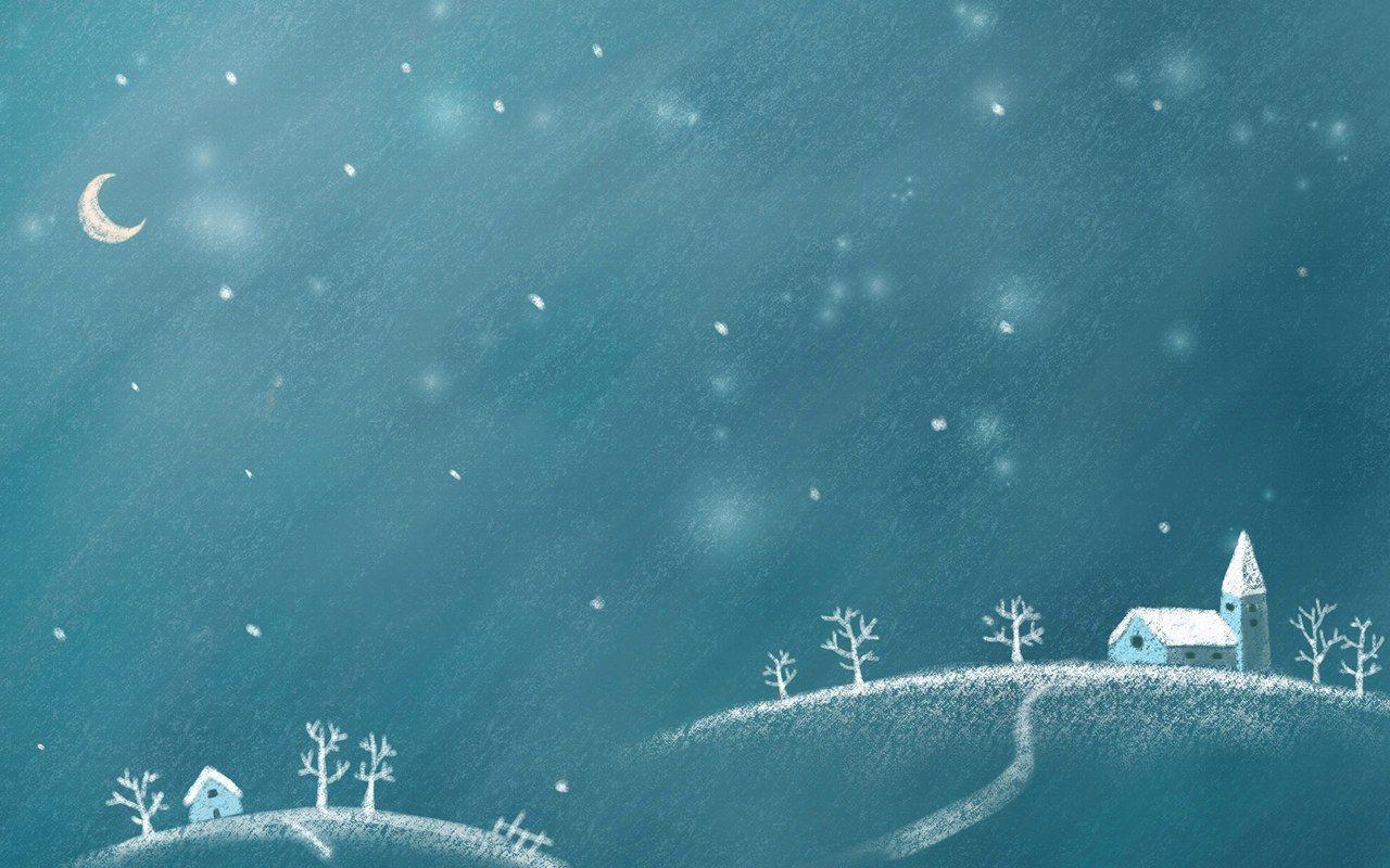 1280x800 Beautiful Painter Art illustration of Winter 1280x800 NO.18 Desktop Wallpaper