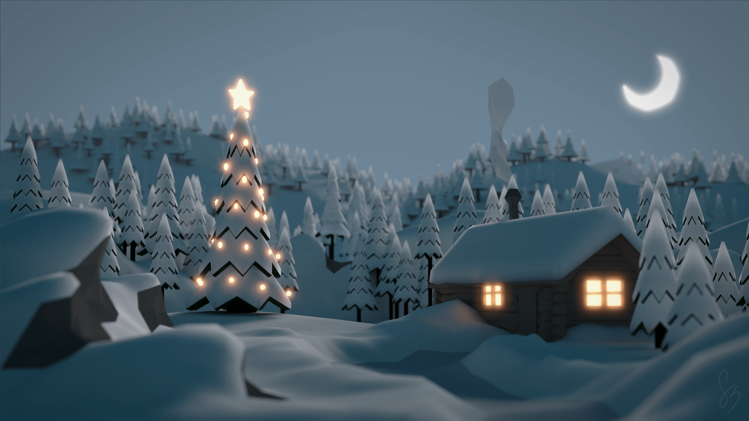 2560x1440 Winter PNG HD Transparent Winter HD PNG Image