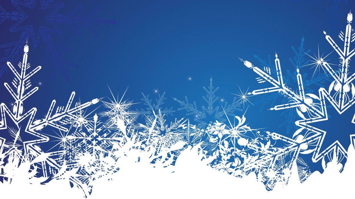 1244x700 Winter vectors illustrations snowflakes blue background vector art wallpaperx1080