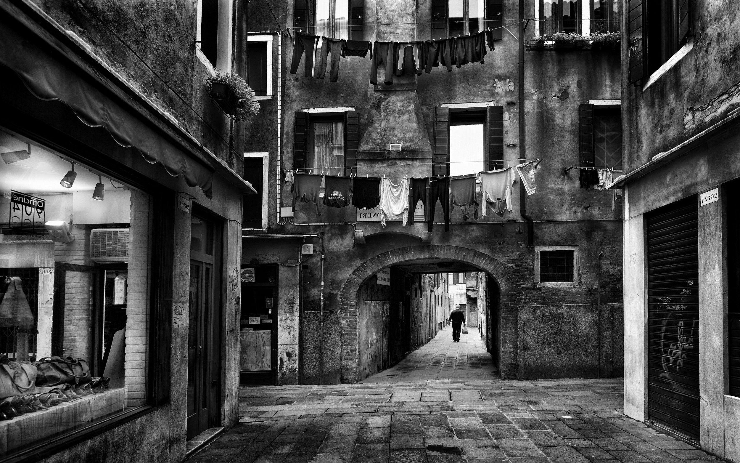 2500x1563 landscape, Monochrome, Street, Urban, City, Architecture Wallpaper HD / Desktop and Mobile Background