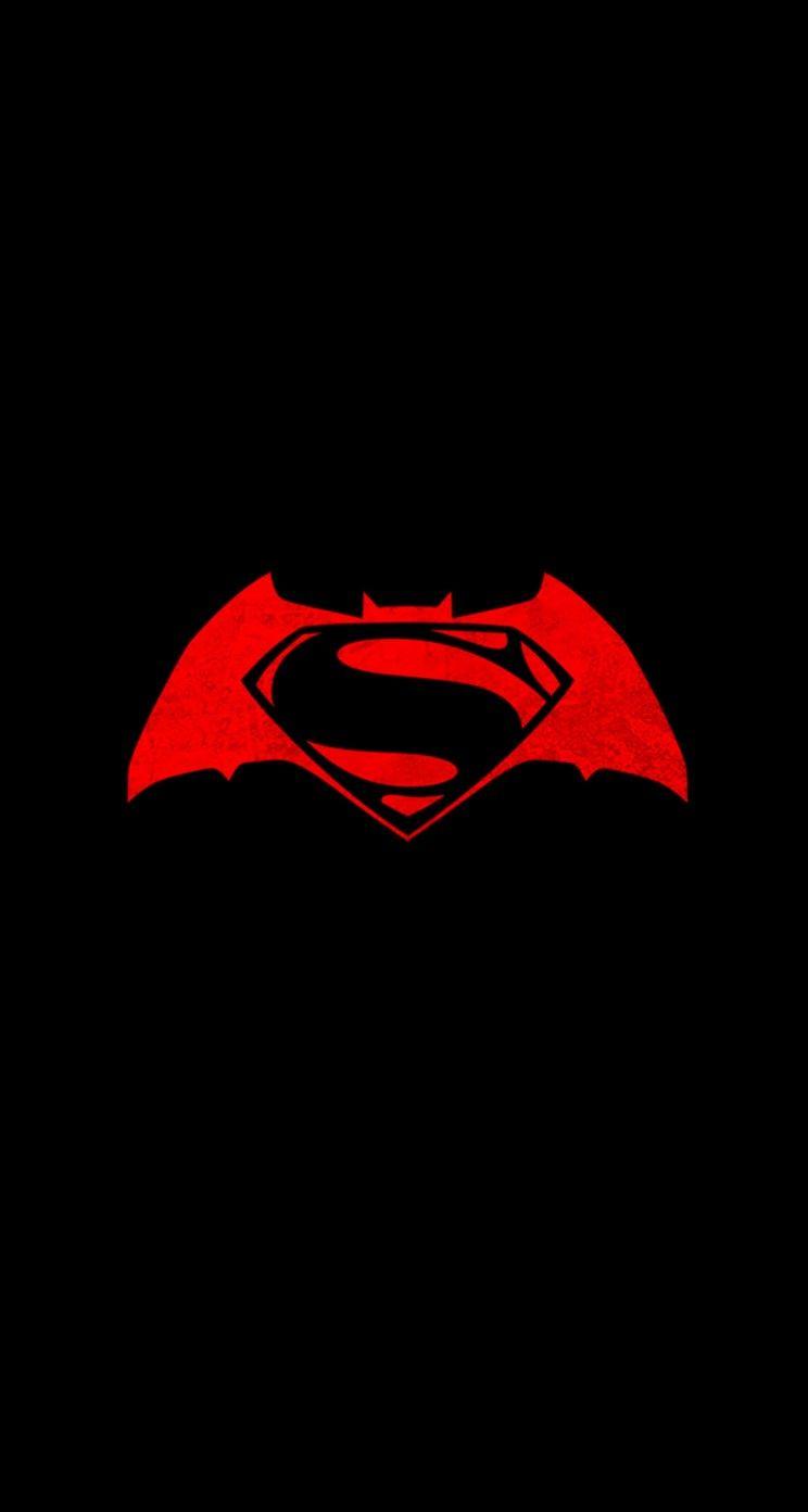744x1392 Batman V Superman Logo Wallpaper For Iphone 5 5s And 4K