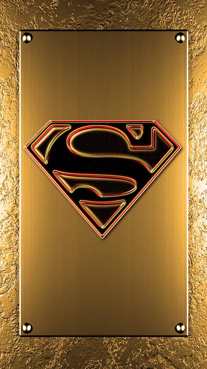 720x1280 Gold Superman Logo wallpaper
