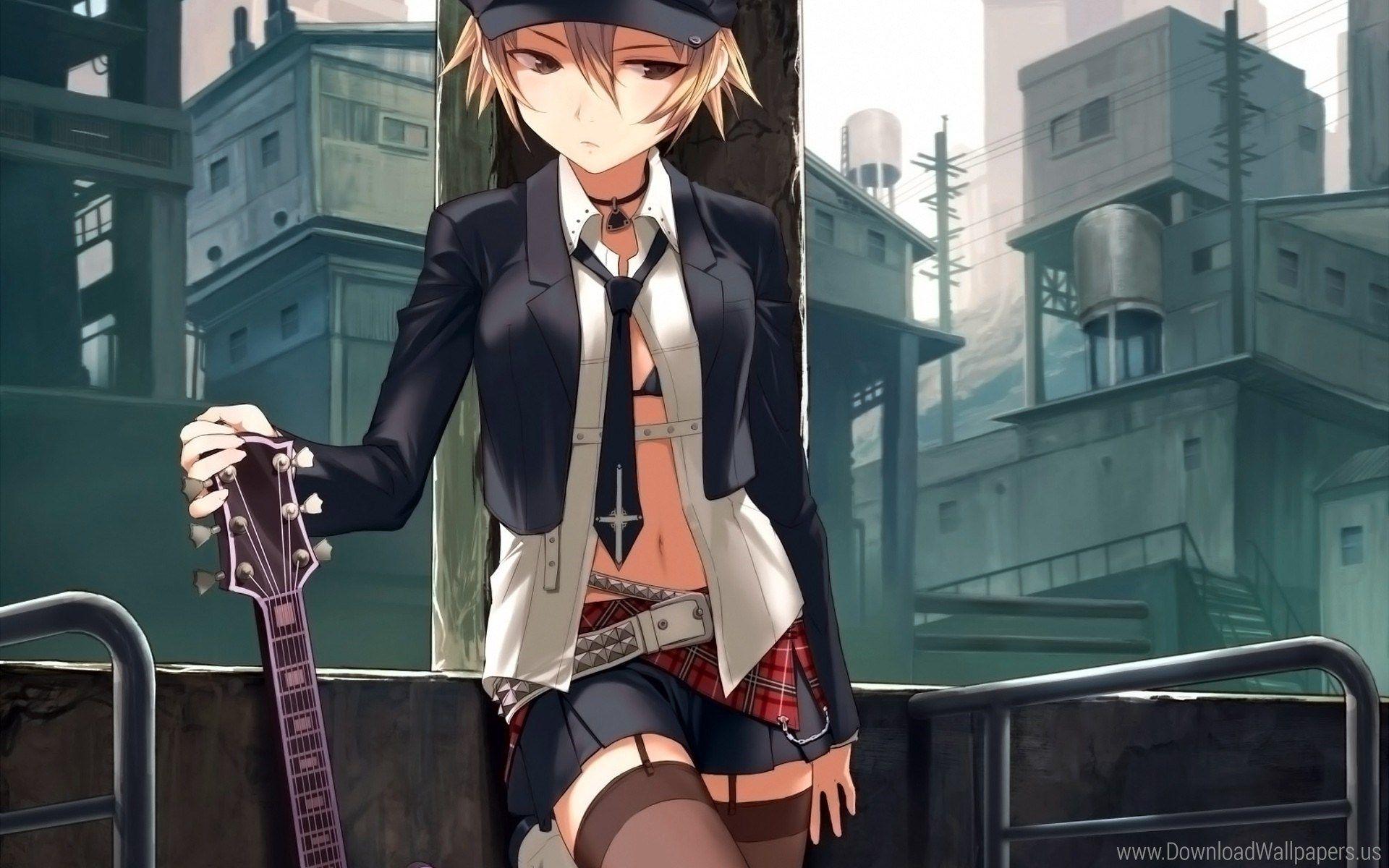 1920x1200 Download Original Size Rock Girl Anime Wallpaper & Background Download