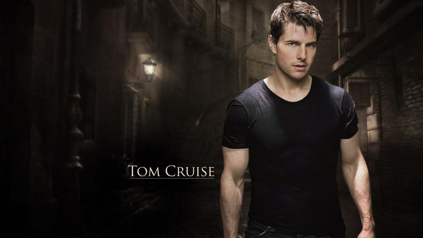 1366x768 Free download Tom Cruise Hollywood Actors Wallpaper