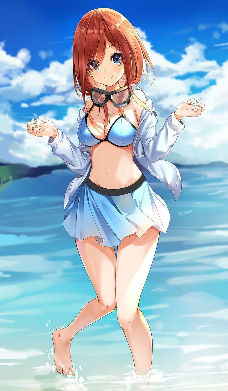 728x1248 HD Wallpaper: Nakano Miku, Anime Girls, Go Tōbun No Hanayome