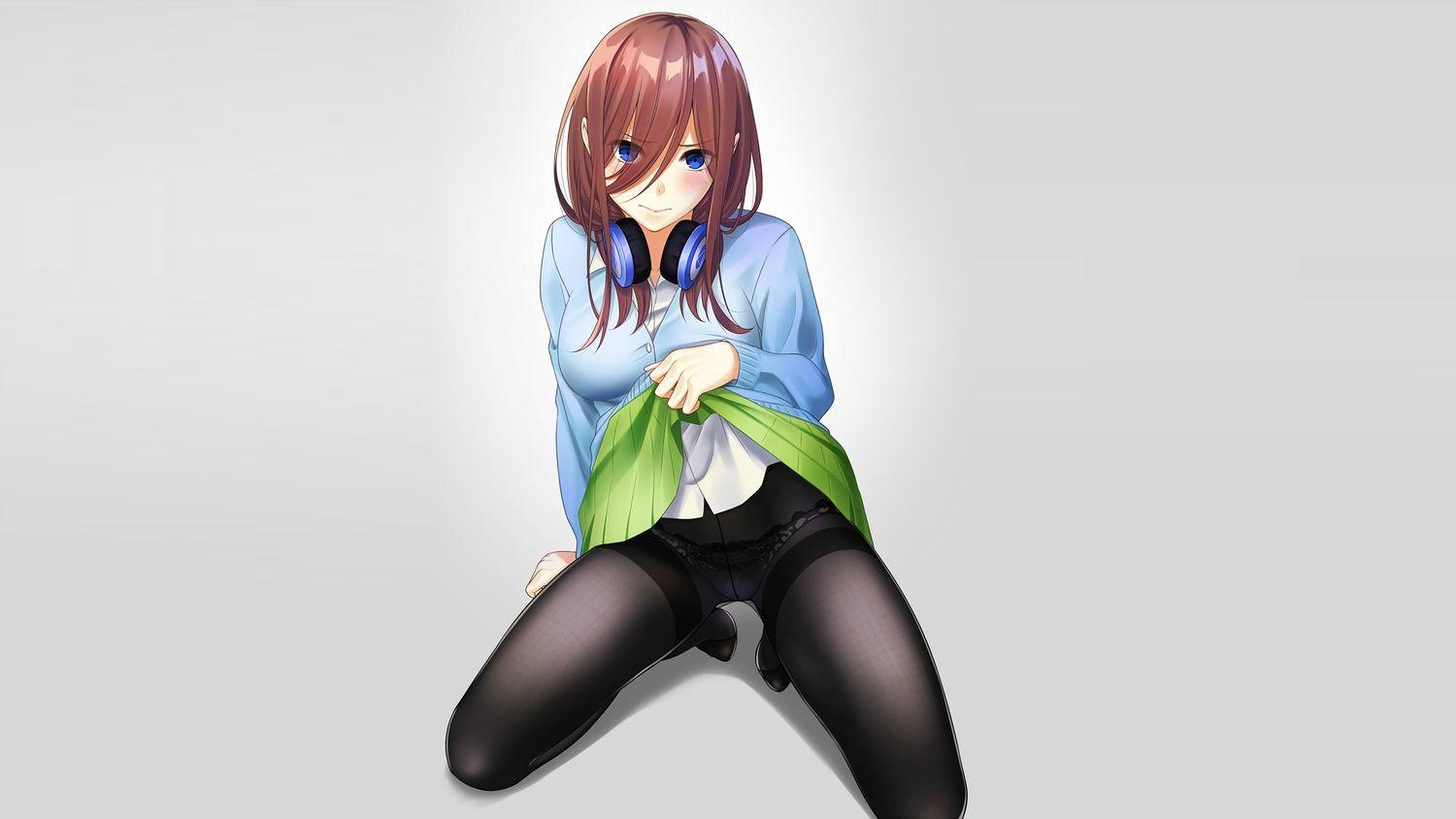 1500x844 Go Toubun No Hanayome Headphones Nakano Miku Panties