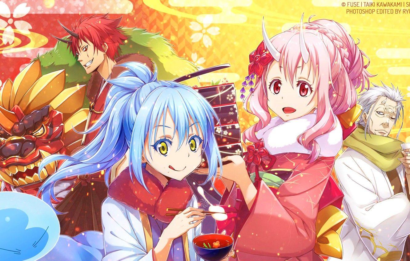 1332x850 Wallpaper girls, grandfather, guy, demons, mucus, About my