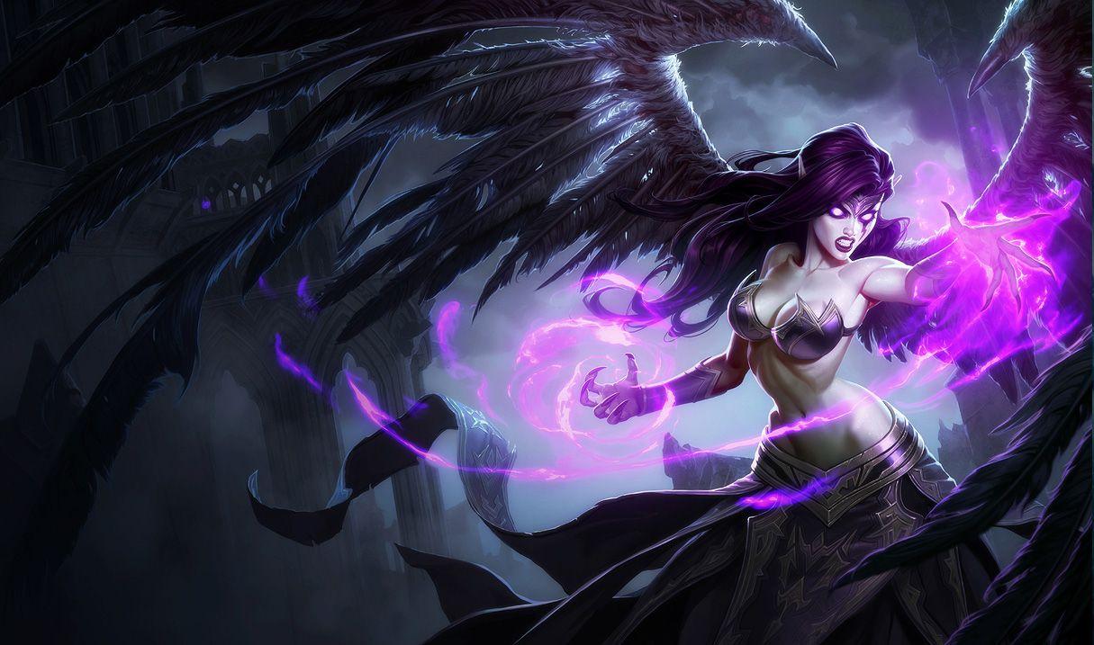 1215x717 Morgana Classic Skin of Legends Wallpaper
