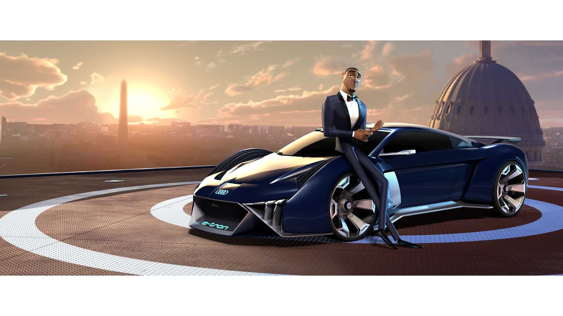 1920x1080 Audi RSQ E Tron Concept Teased For Animated Film Spies In Disguise