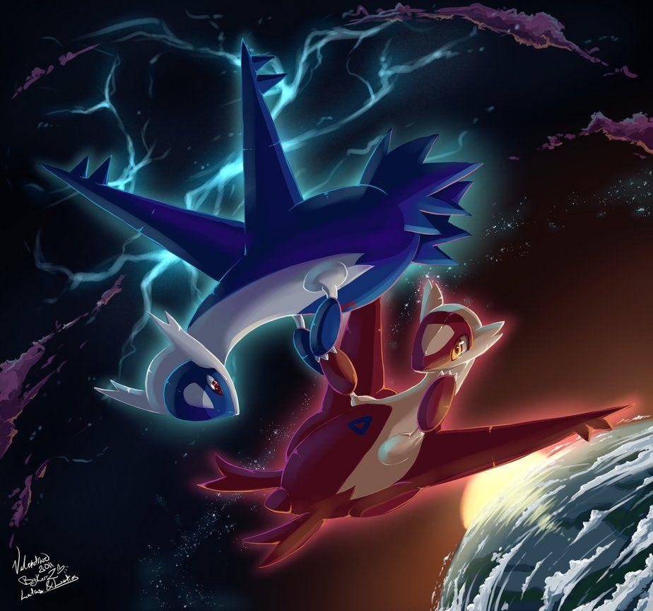924x864 Latias and Latios Wallpaper