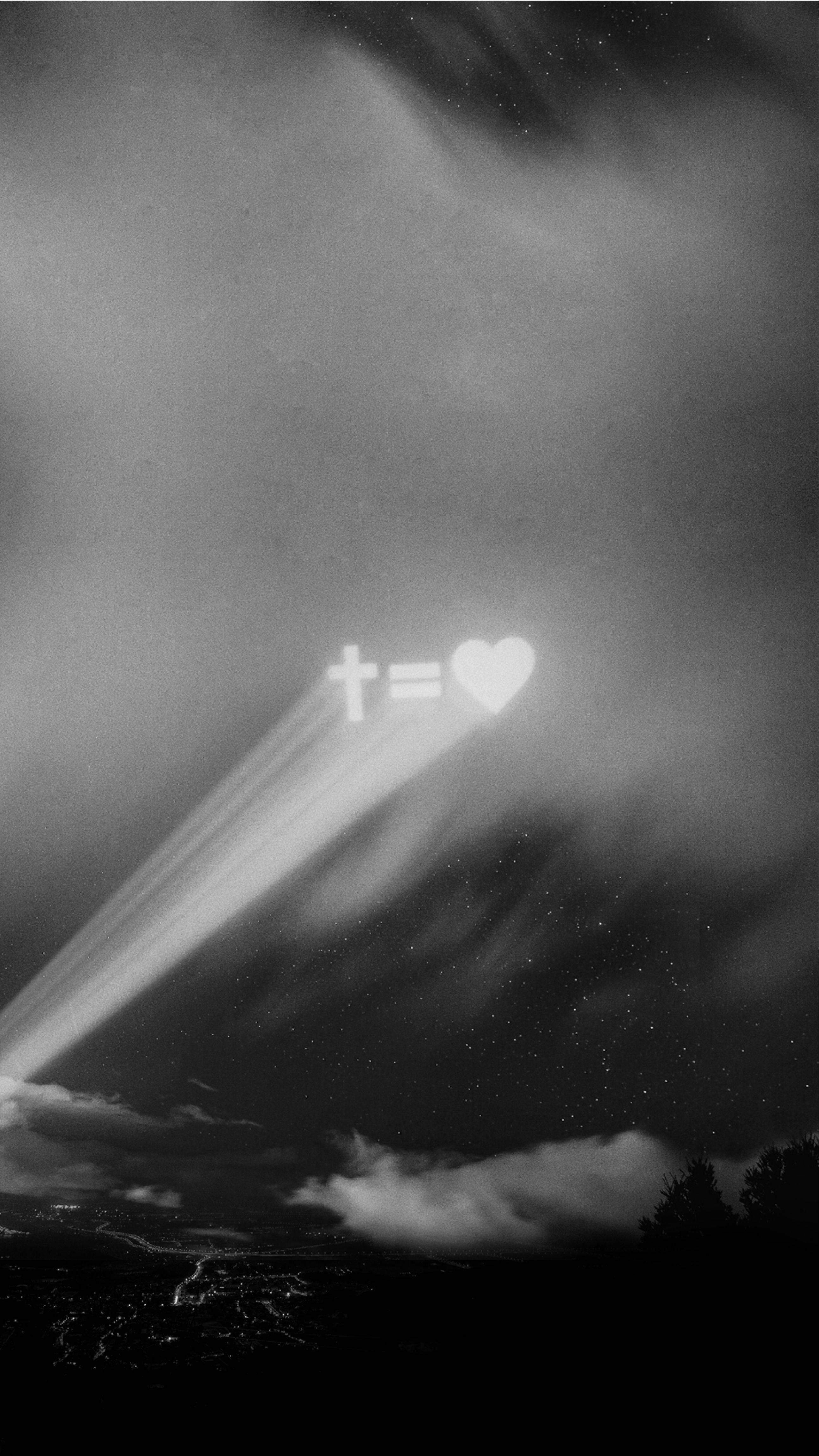2588x4600 Cross Equals Love, Invite Cards, Banners, Social Media, Phone Wallpaper & More!