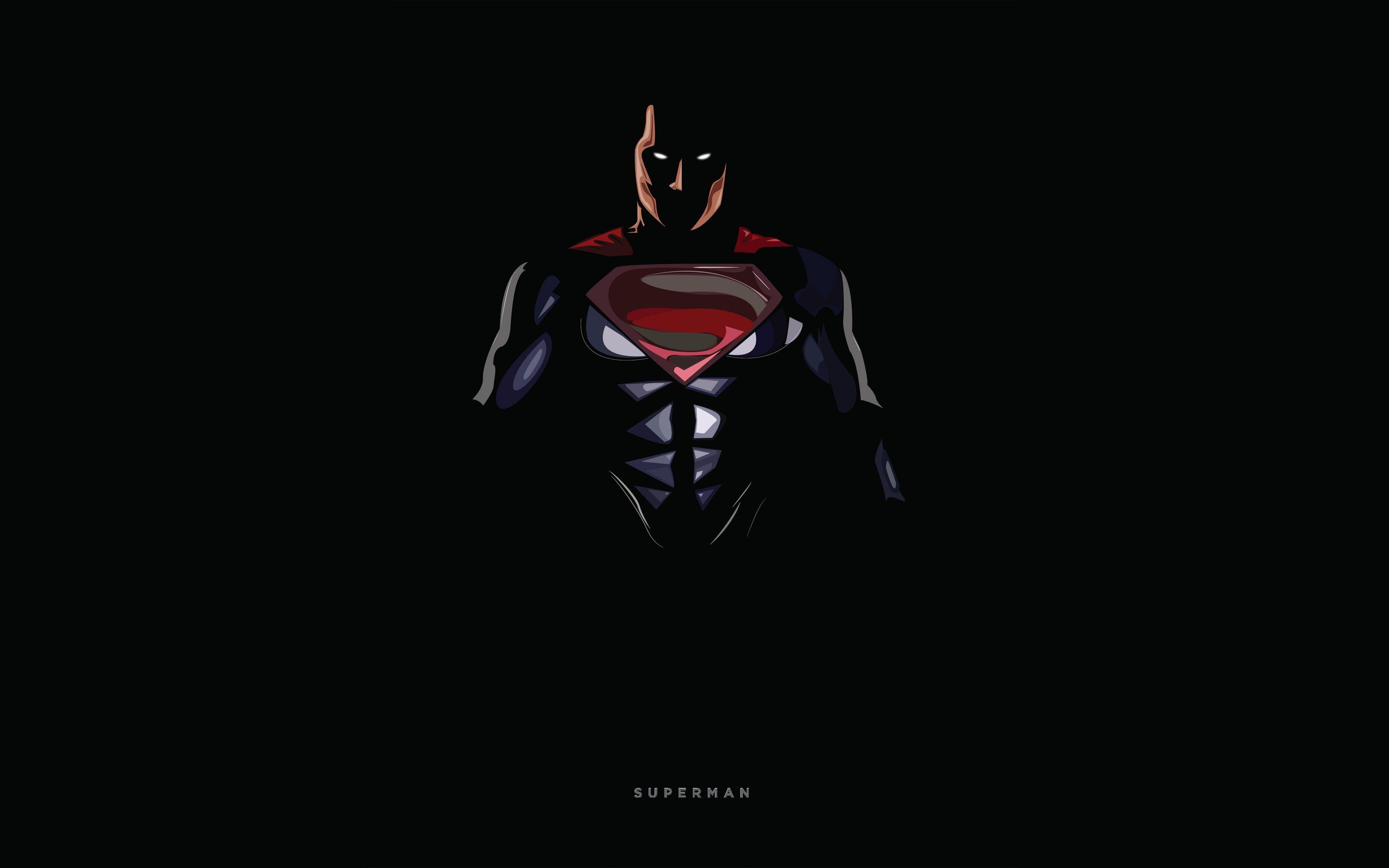 3840x2400 Download 3840x2400 wallpaper superman, dark, minimal, 4k