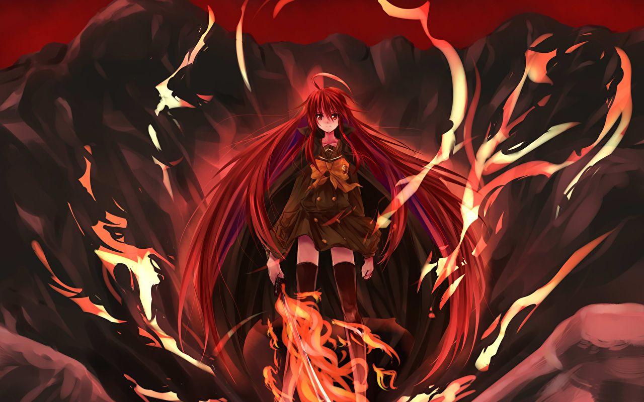 1280x800 Desktop Wallpaper Shakugan no Shana Girls Anime