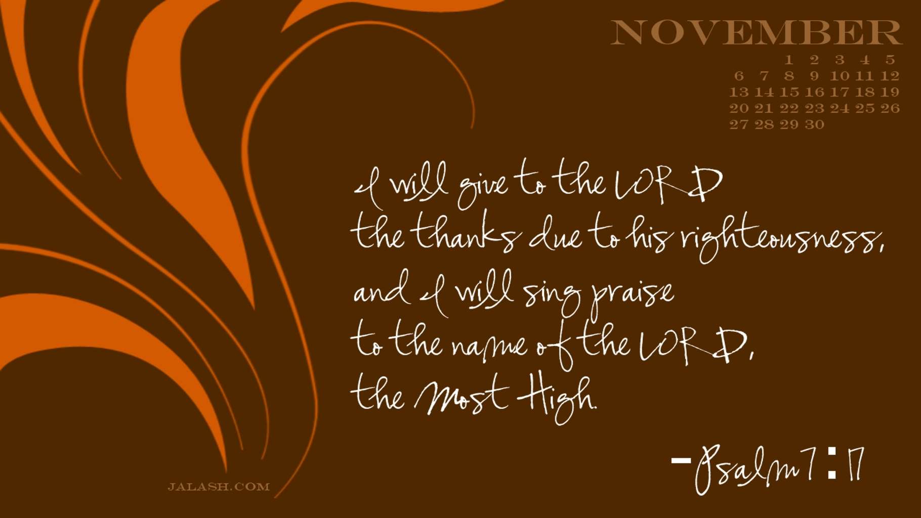1820x1024 Free Desktop Wallpaper Calendars: November 2011