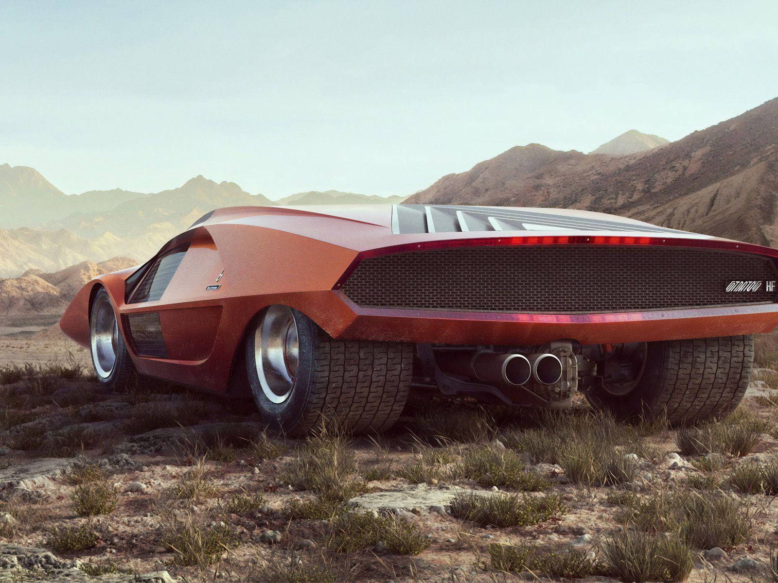 1600x1200 Lancia Stratos Zero Cgi Car Art 4k 1600x1200