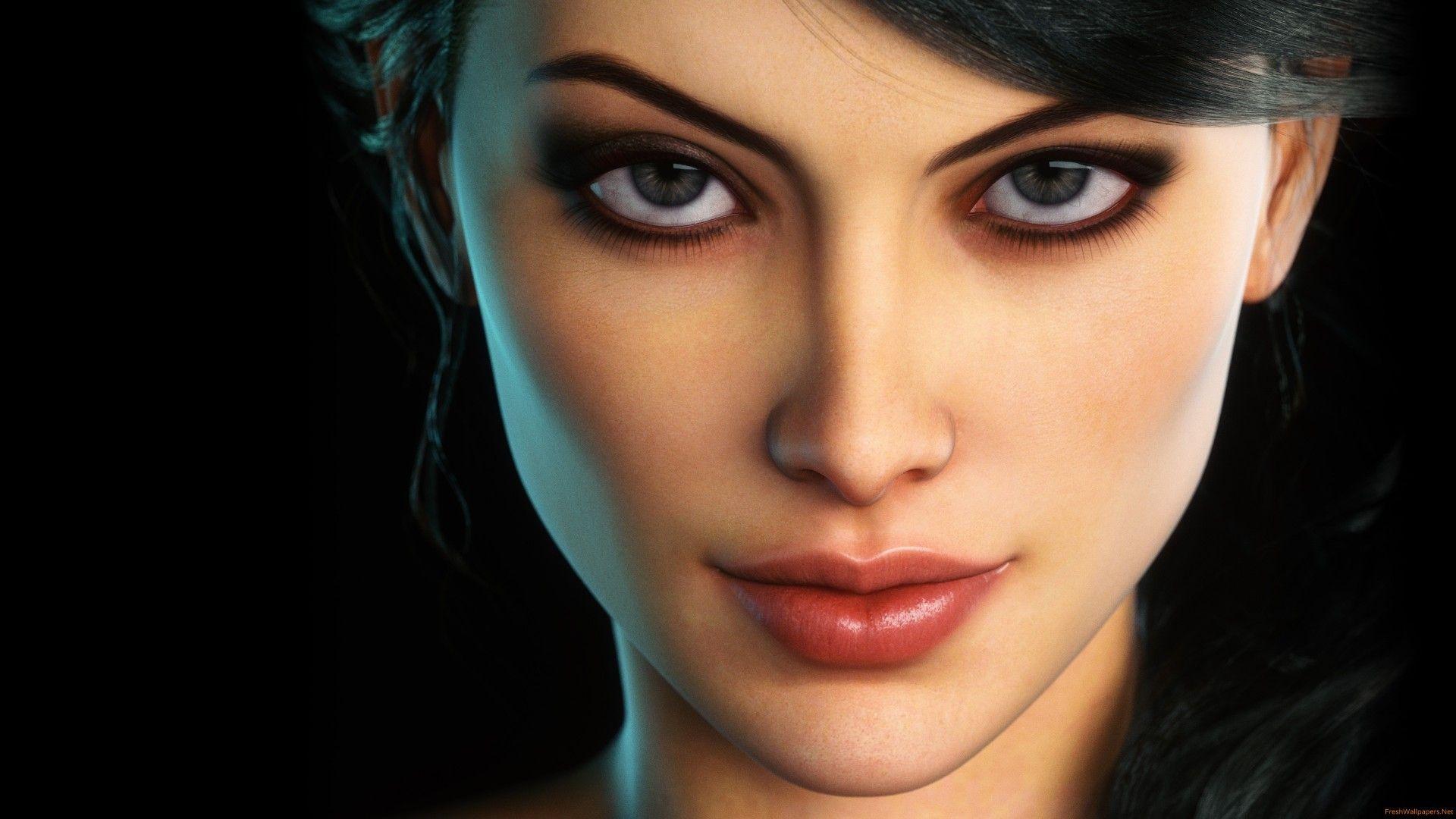 1920x1080 Fantasy Woman Face wallpaper