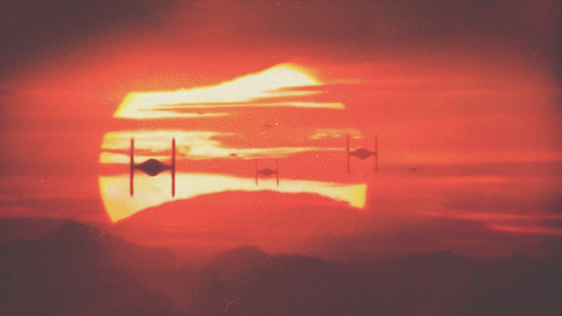 1920x1080 SW:TFA Tie Fighter Wallpaper