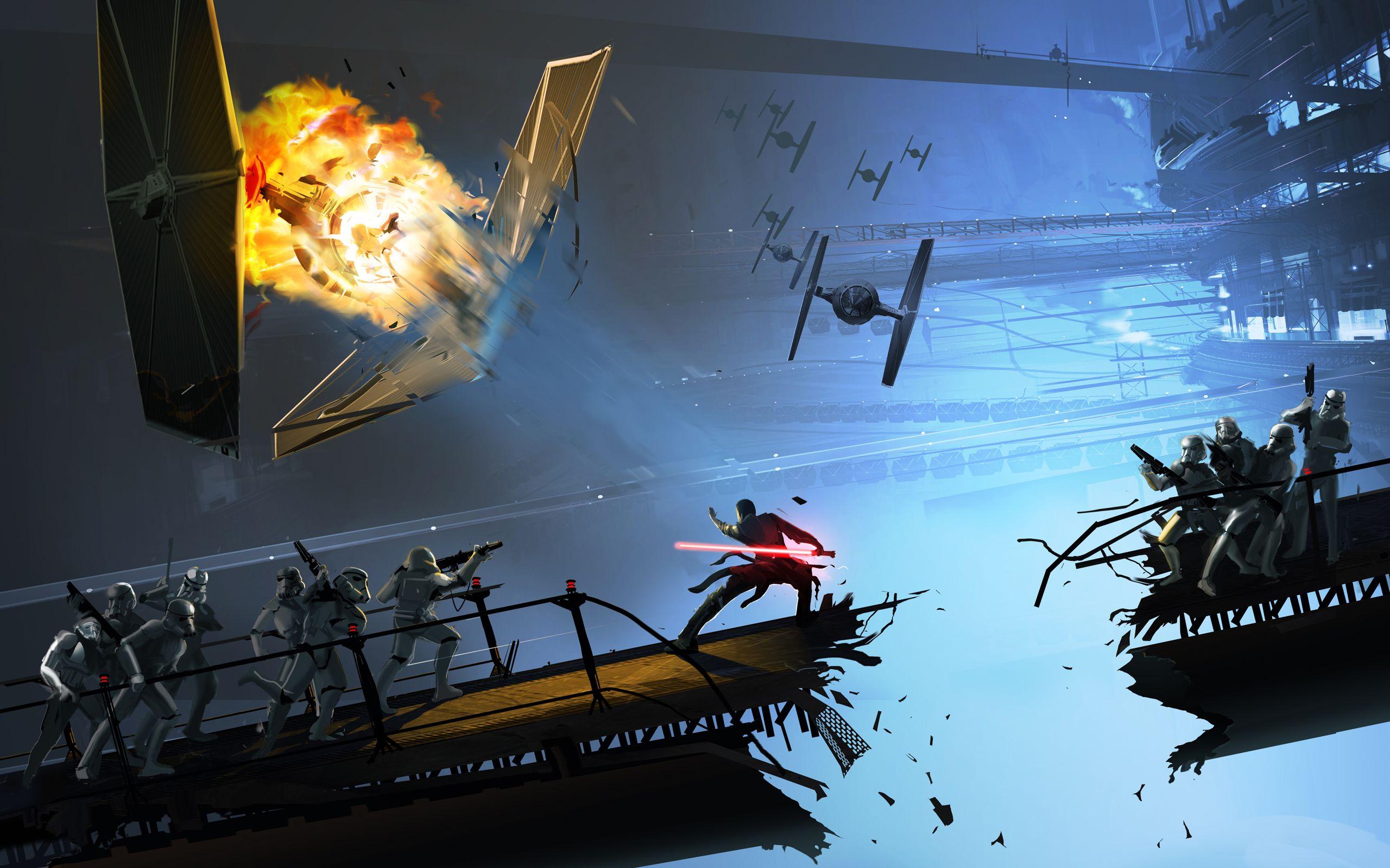 2560x1600 Star Wars, Tie fighters wallpaper