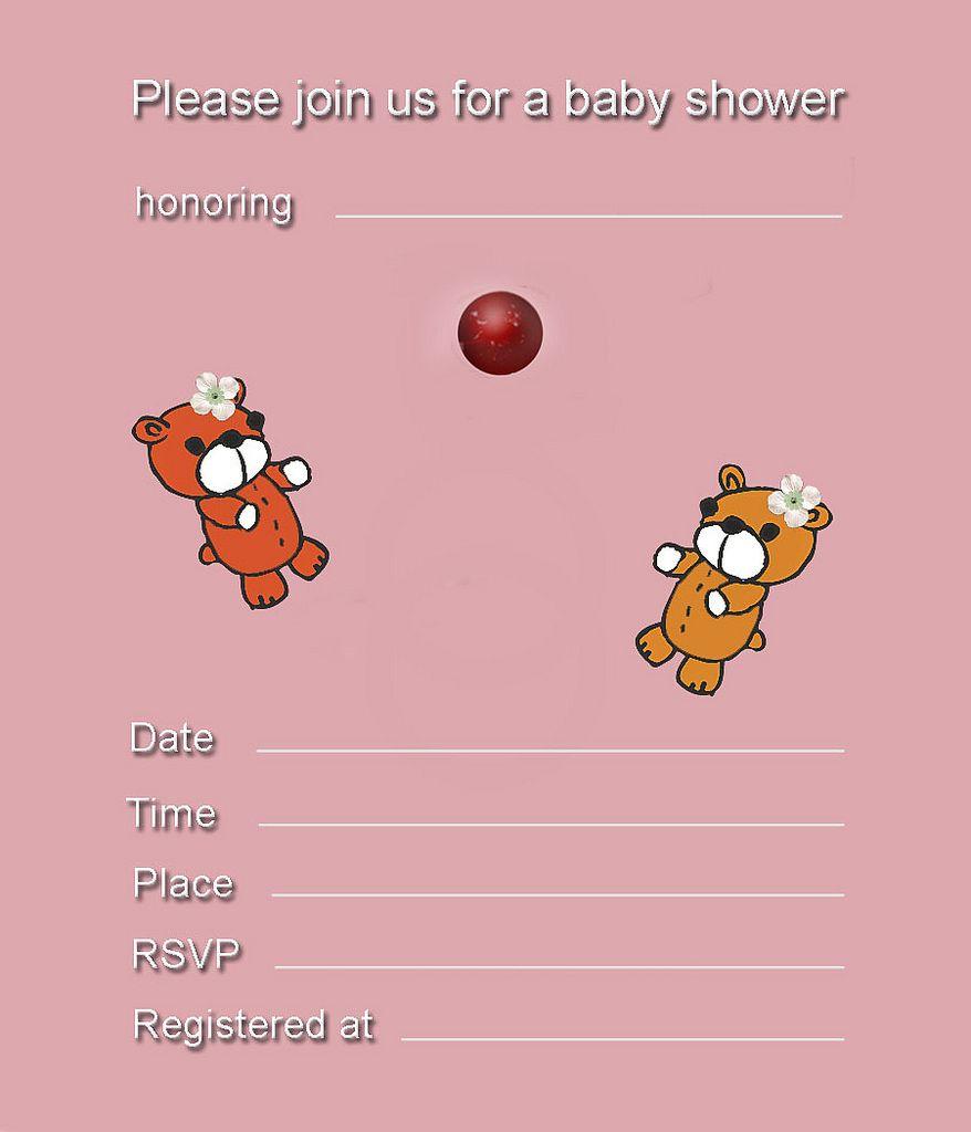 878x1024 Free Printable Girl Baby Shower Invitations Practical