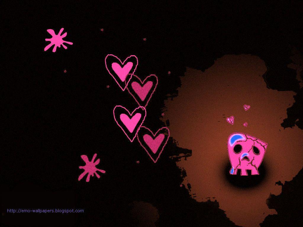 Emo Heart Wallpapers Top Free Emo Heart Backgrounds WallpaperAccess