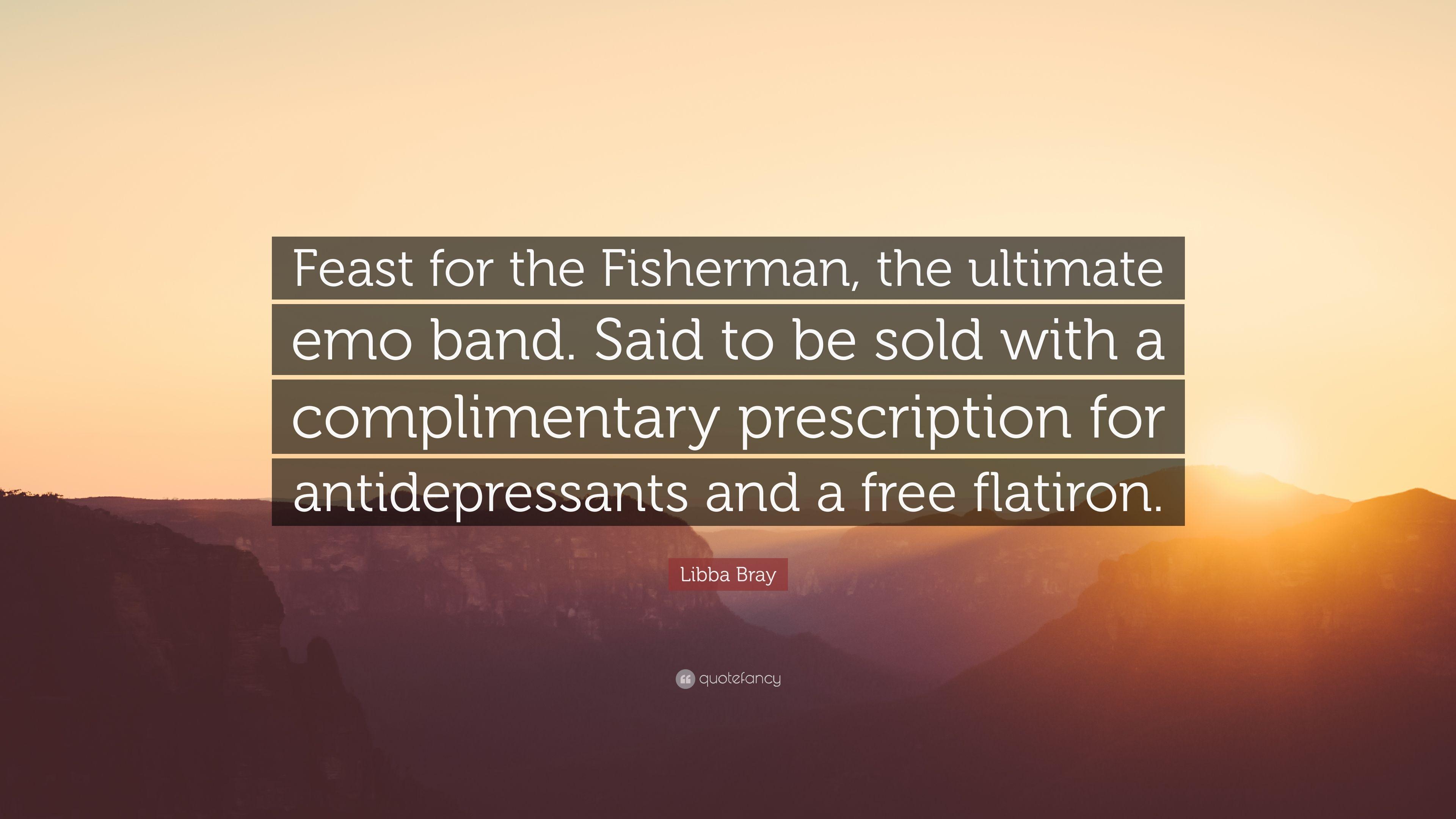 3840x2160 Libba Bray Quote: “Feast for the Fisherman, the ultimate emo