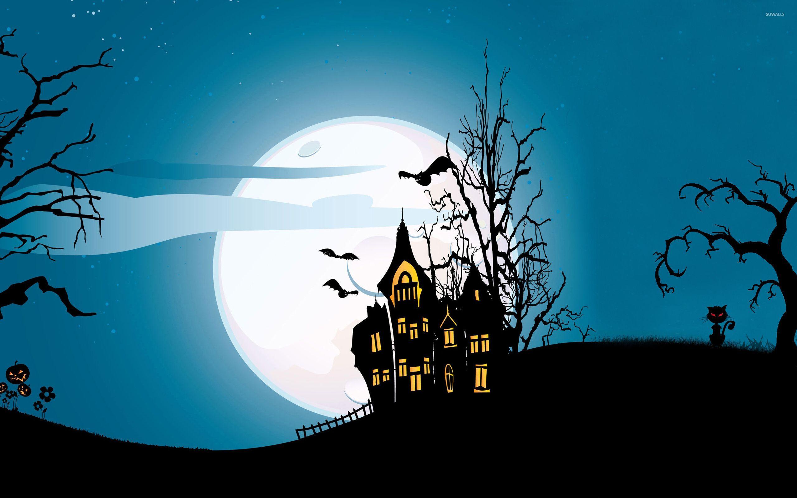 2560x1600 Scary castle wallpaper wallpaper