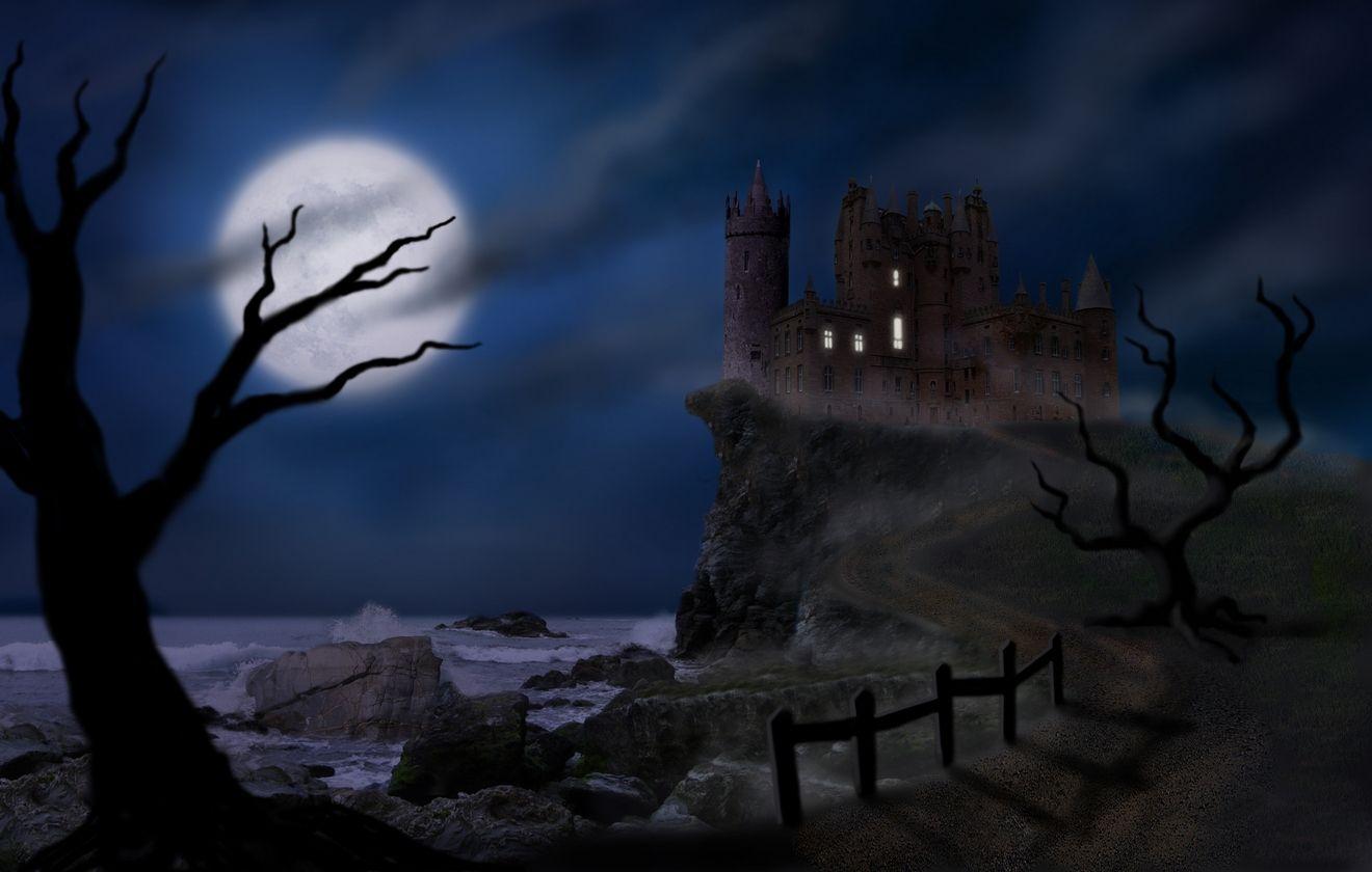 1320x840 Haunted Castle by codenamezapper. Goth wallpaper