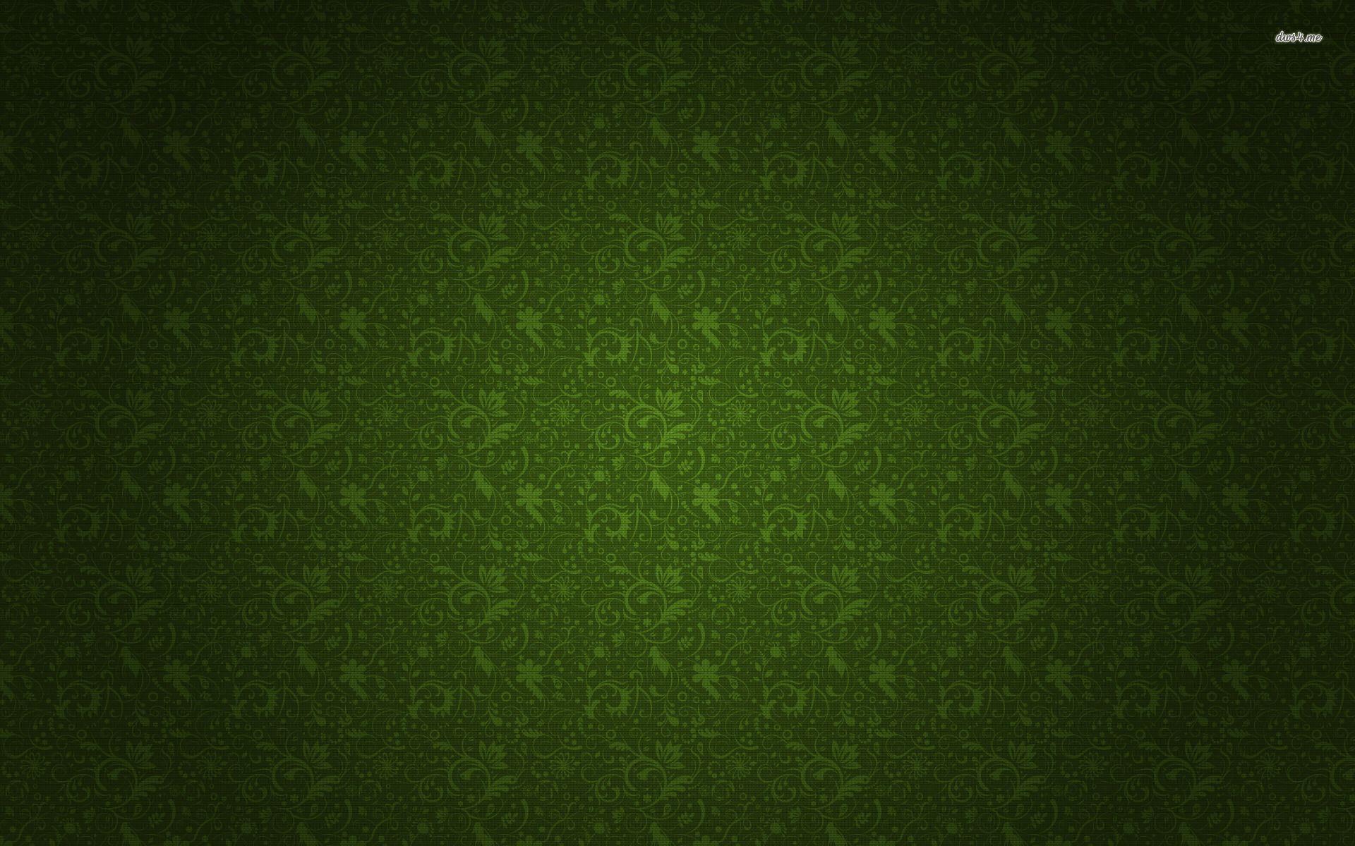 1920x1200 Green floral pattern wallpaper wallpaper