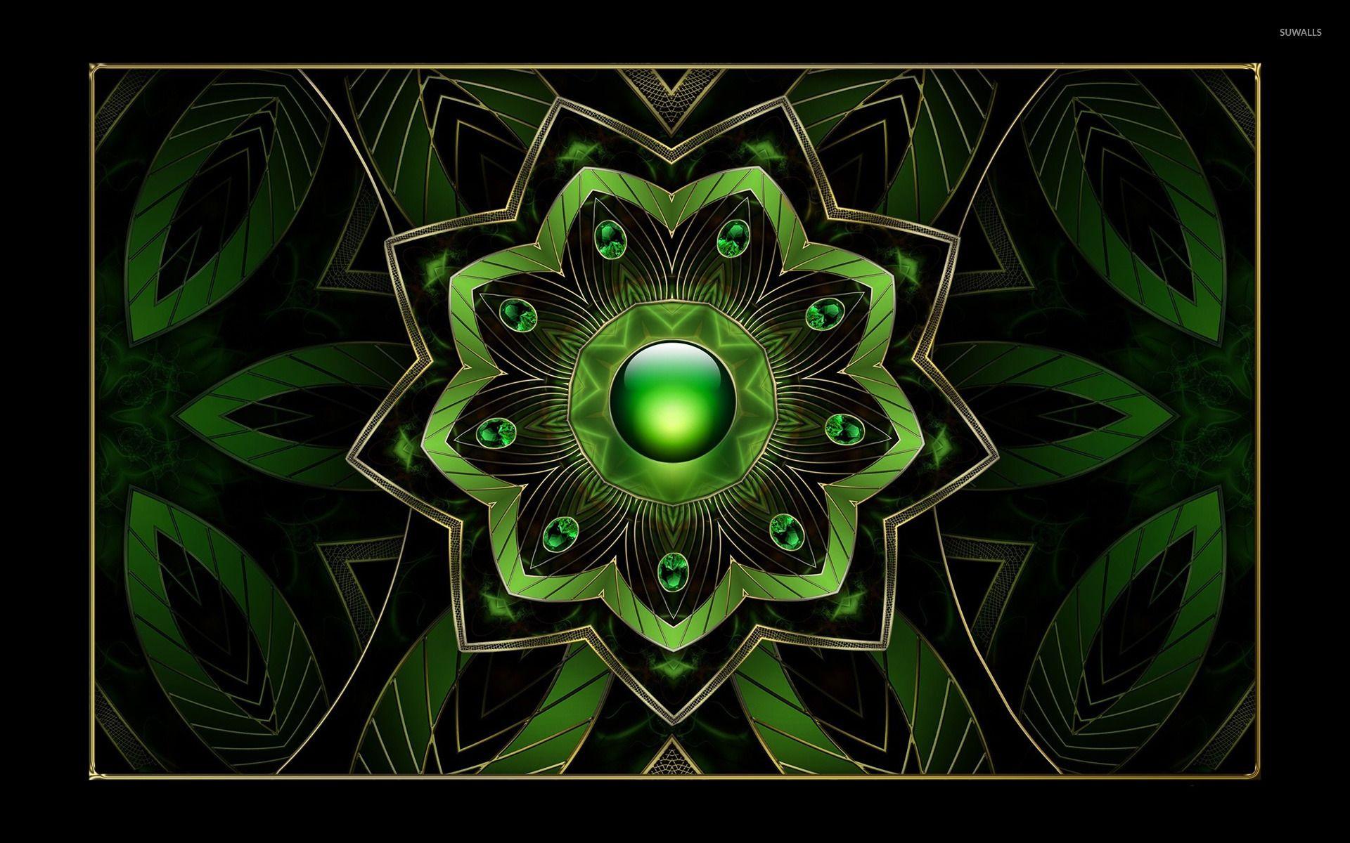 1920x1200 Green floral pendant wallpaper Art wallpaper
