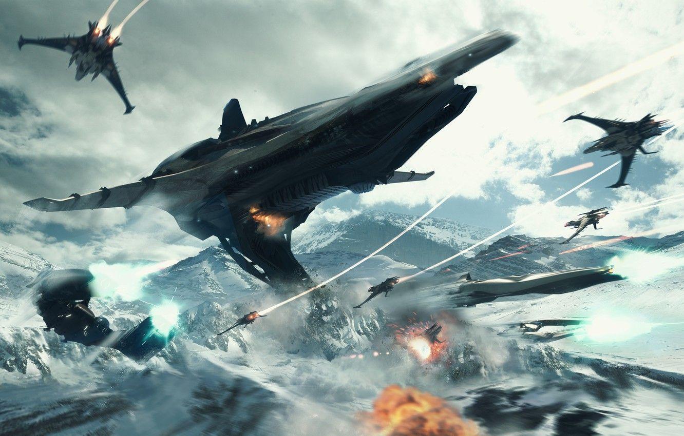 1332x850 Wallpaper Star Citizen, Banu Merchantman, Space ship, Banu
